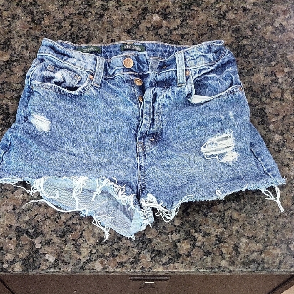 Wild Fable Blue Distressed Jean Shorts